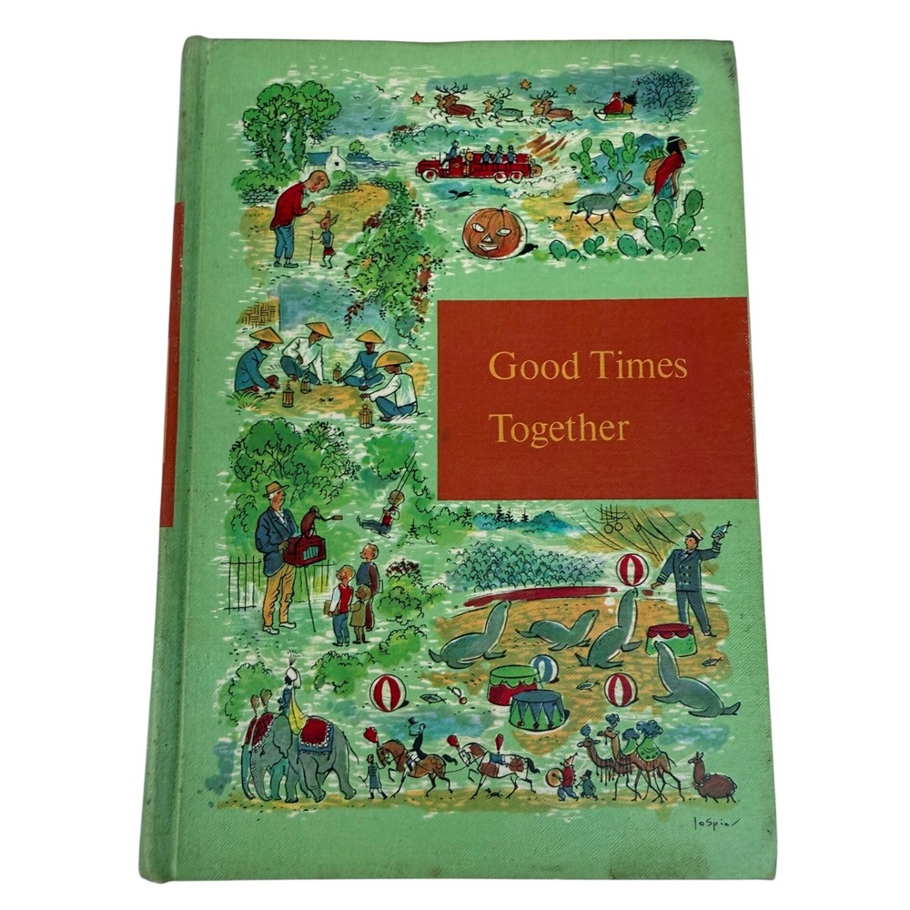 Vintage 1958 Good Times Together Through Golden Windows Grolier Hardcover Book